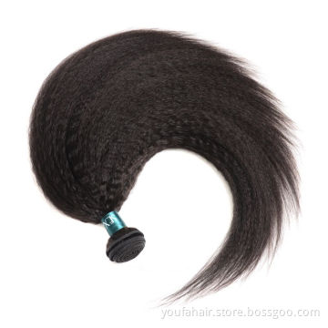 Wholesale Raw Unprocessed Virgin Yaki Braiding Brazilian Human Hair Extensions Weave Cheap Yaki Kinky Straight Hair Bundles